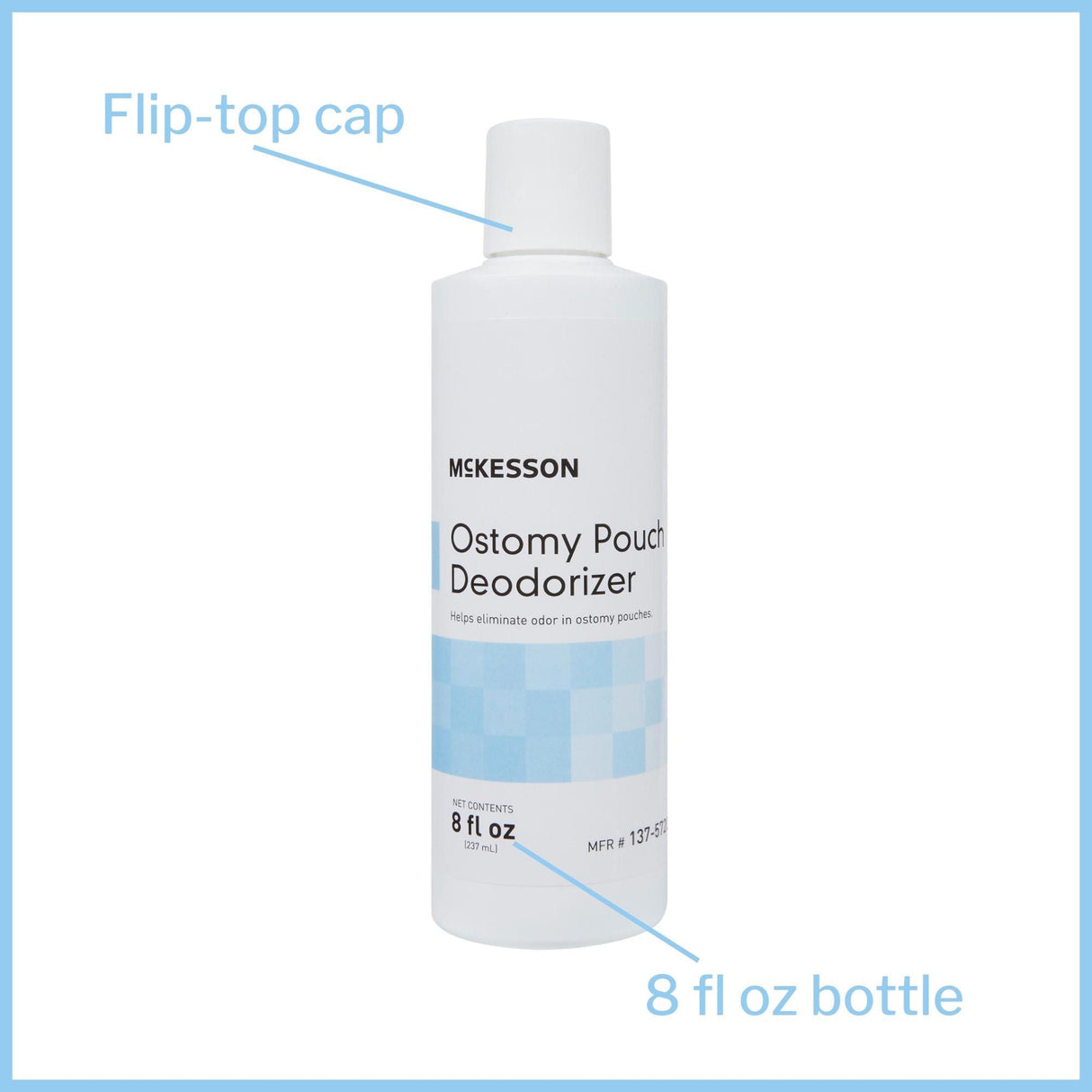 McKesson Ostomy Appliance Deodorant, 8-ounce squeeze bottle - 137-5720-Single - LL Medico