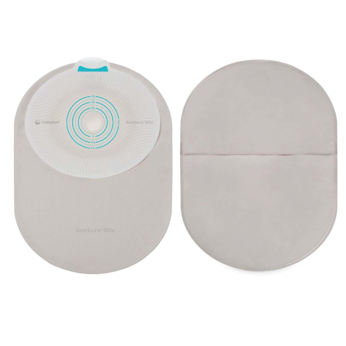 Coloplast SenSura Mio Flat Midi One-Piece Pouch, Cut-to-Fit, Opaque, 7-1/4-Inch
