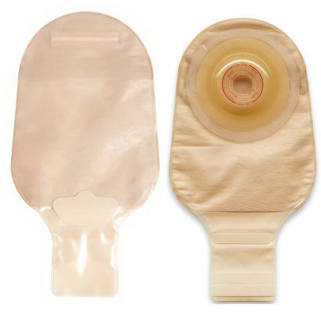 ConvaTec Esteem+ One-Piece Ostomy Pouch, Drainable, Convex, Cut-to-Fit 20-57mm, Box of 10 - 422159 - LL Medico
