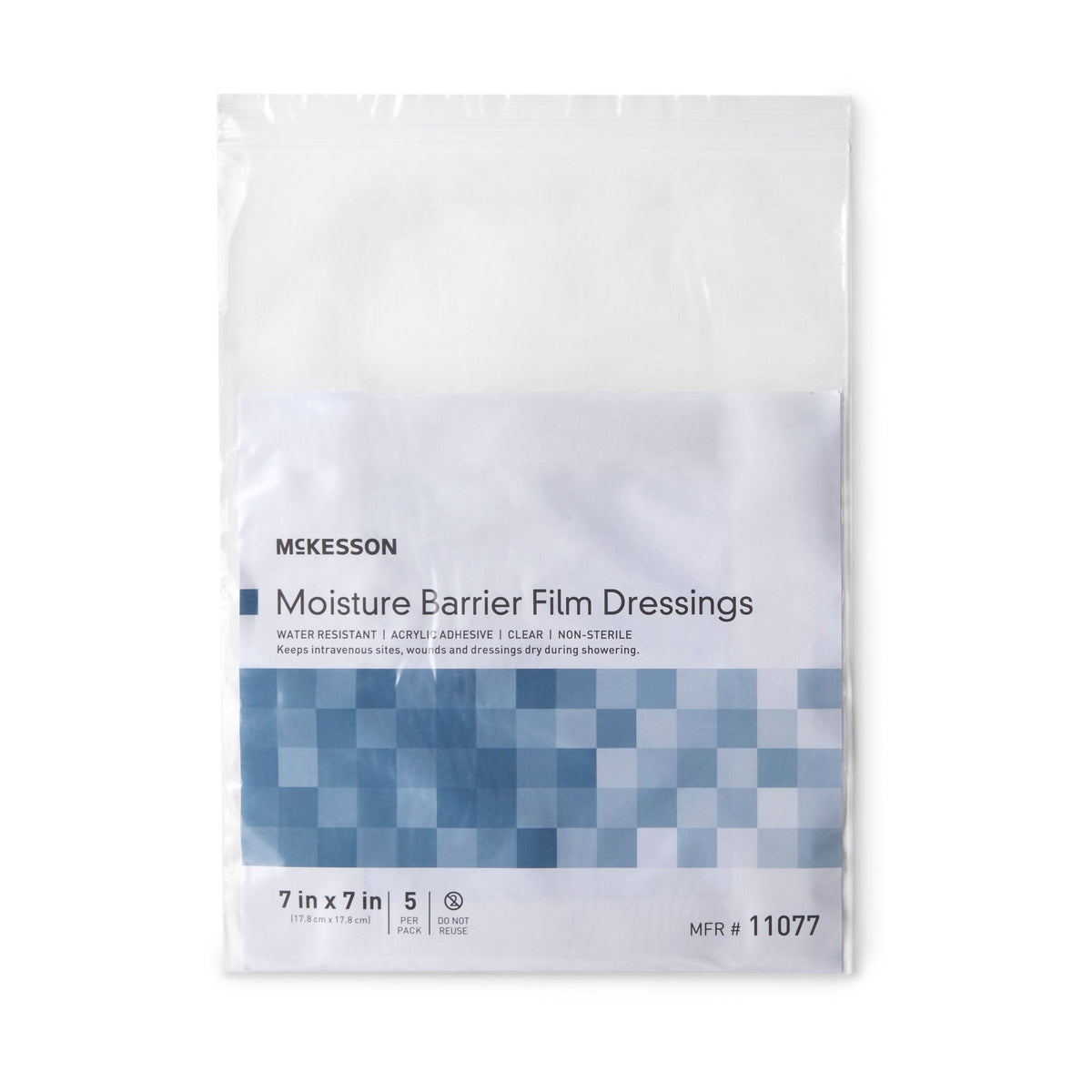 McKesson Wound Protector, IV Site Barrier Protector, Clear, Polyethylene Film, NonSterile - LL Medico