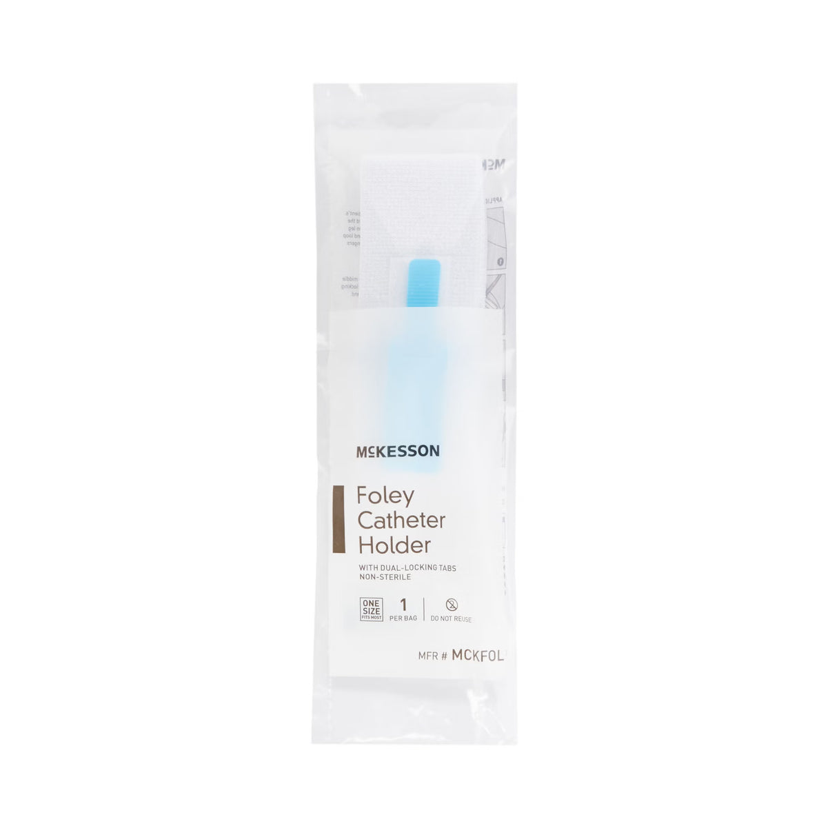 McKesson Foley Catheter Holder Leg Strap With Dual-Locking Tabs, 2" x 24" - MCKFOL - LL Medico