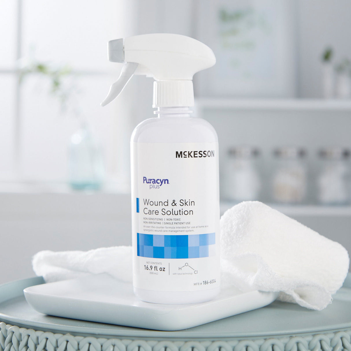 McKesson Puracyn Plus Wound & Skin Care Solution, 16.9 fl oz - 186-6004 - LL Medico