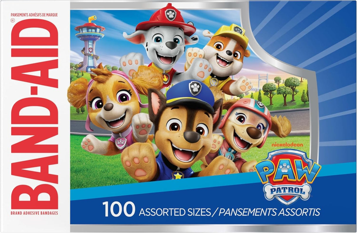 Band-Aid Kid Design (Paw Patrol) Adhesive Strip, Assorted Sizes