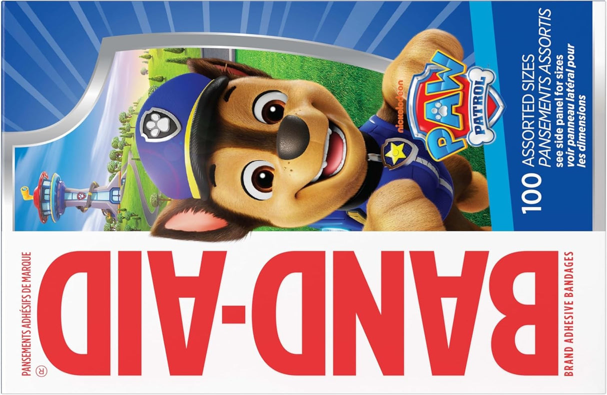 Band-Aid Kid Design (Paw Patrol) Adhesive Strip, Assorted Sizes
