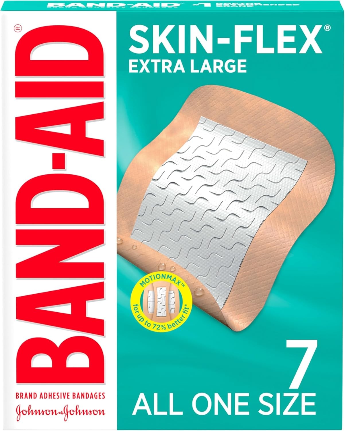 Band-Aid Skin-Flex Adhesive Bandages Extra Large, 2.75 x 3.5 Inch