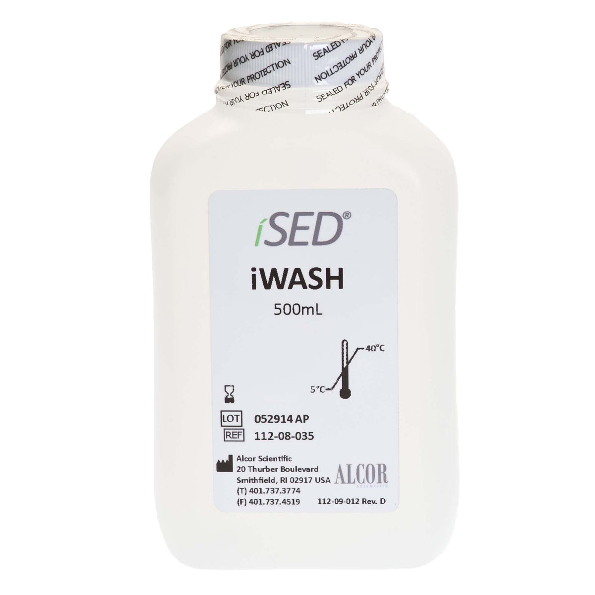 iWash Ultrapure Water, For iSED ESR Analyzer, 500 mL Bottle - 112-12-001 - LL Medico