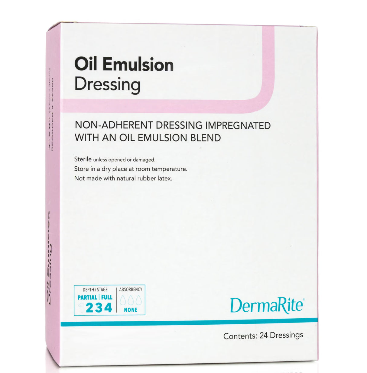 DermaRite Oil Emulsion Impregnated Dressing, Sterile, 3" x 3"