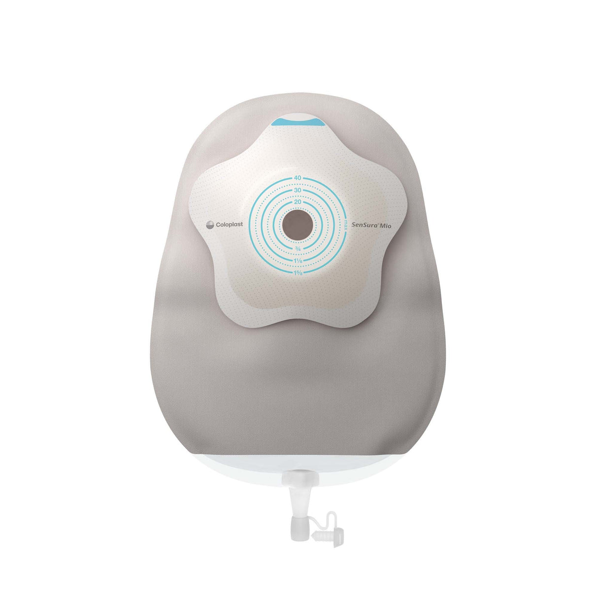 Coloplast SenSura Mio Concave One-Piece Urostomy Pouch, Maxi Convex, Pre-Cut 1 3/16" Stoma, 10 1/2", Box of 10 - 18404 - LL Medico