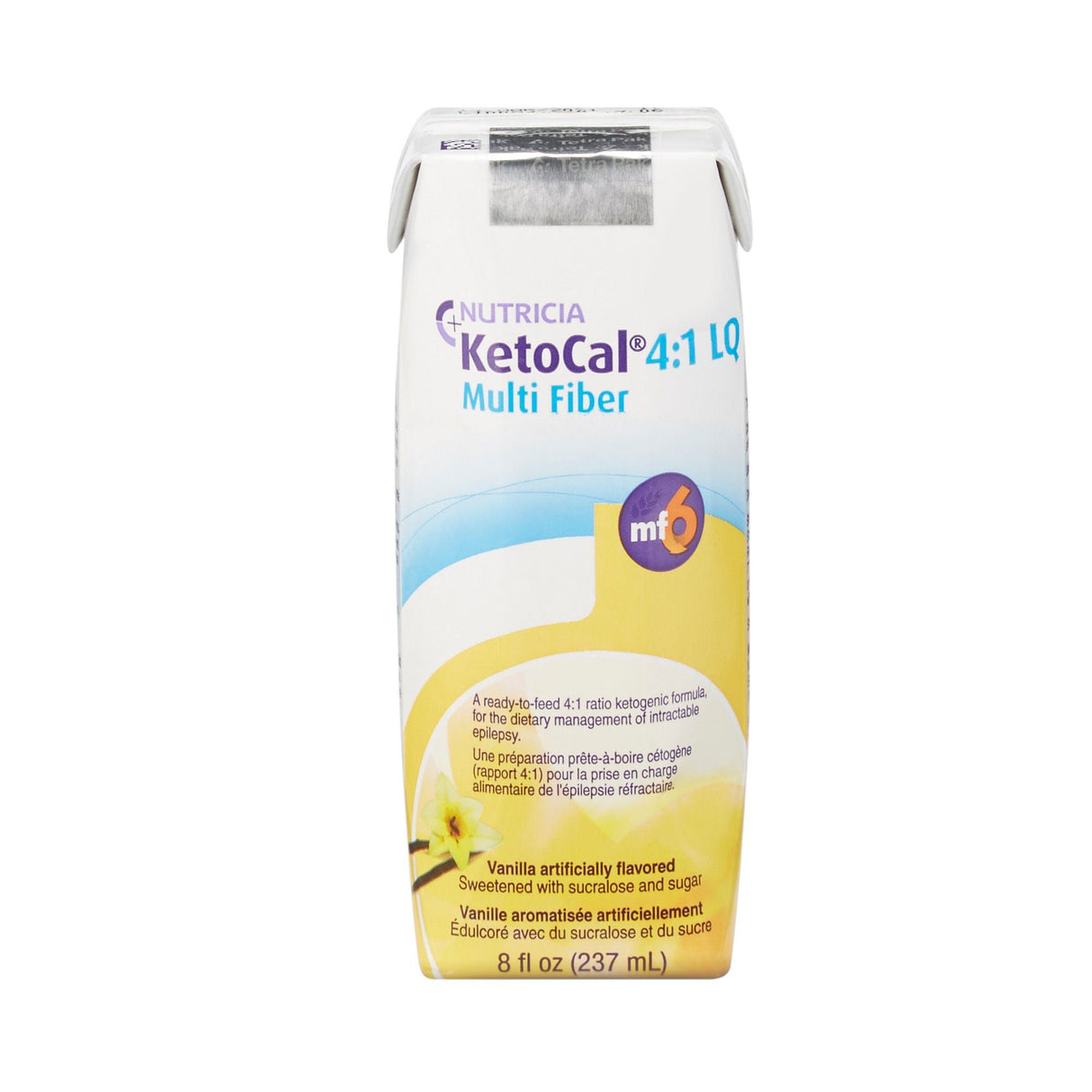 KetoCal 4:1 LQ Multi Fiber Oral Supplement, Vanilla, 8 oz