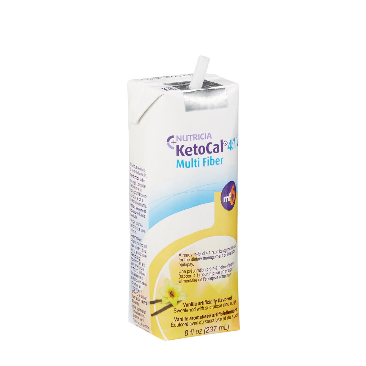 KetoCal 4:1 LQ Multi Fiber Oral Supplement, Vanilla, 8 oz