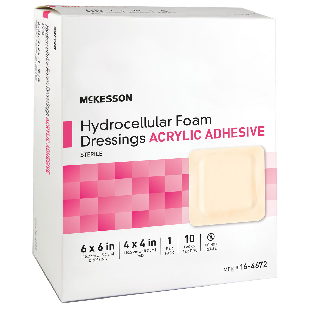 McKesson Adhesive Dressing, 6 x 6 Inch