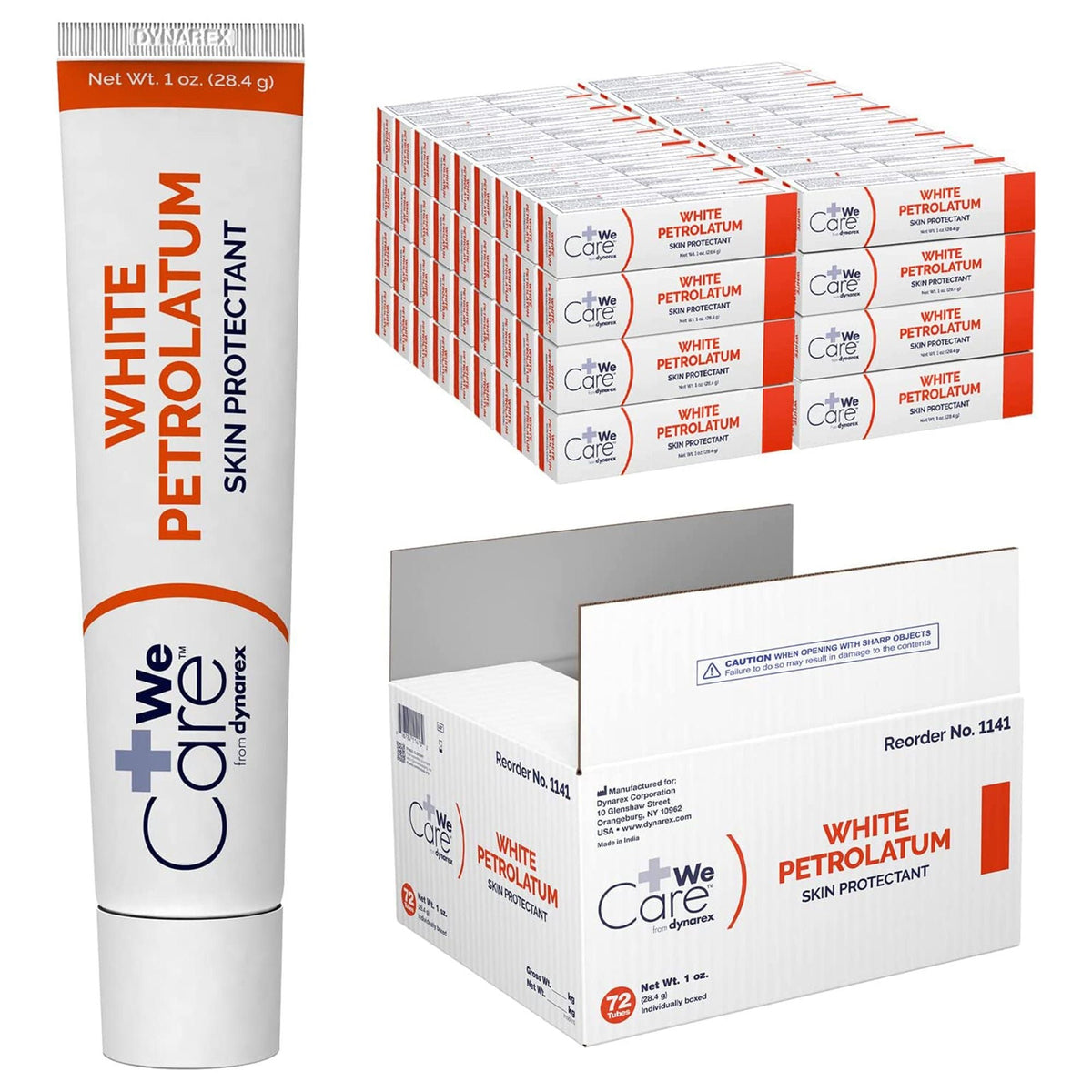 Dynarex White Petrolatum Petroleum Jelly, NonSterile - 1141 - LL Medico