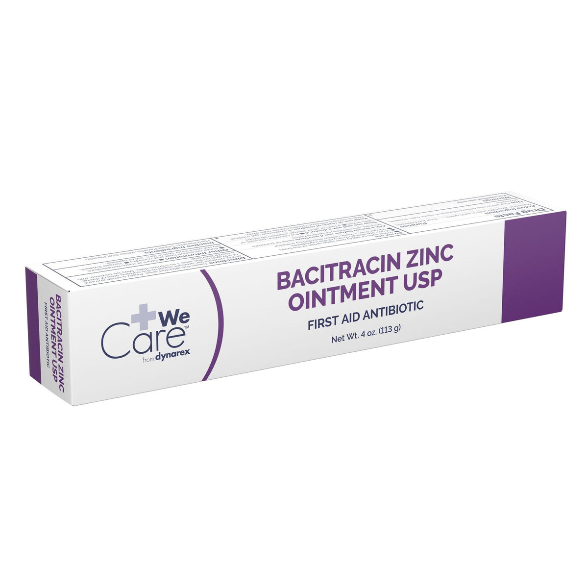 WeCare Bacitracin Zinc, First Aid Antibiotic Ointment, 4 oz Tube - 1175-Single - LL Medico