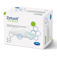 Hartmann Zetuvit Plus Silicone Super Absorbent Dressing, Adhesive, Square — 3" x 3"
