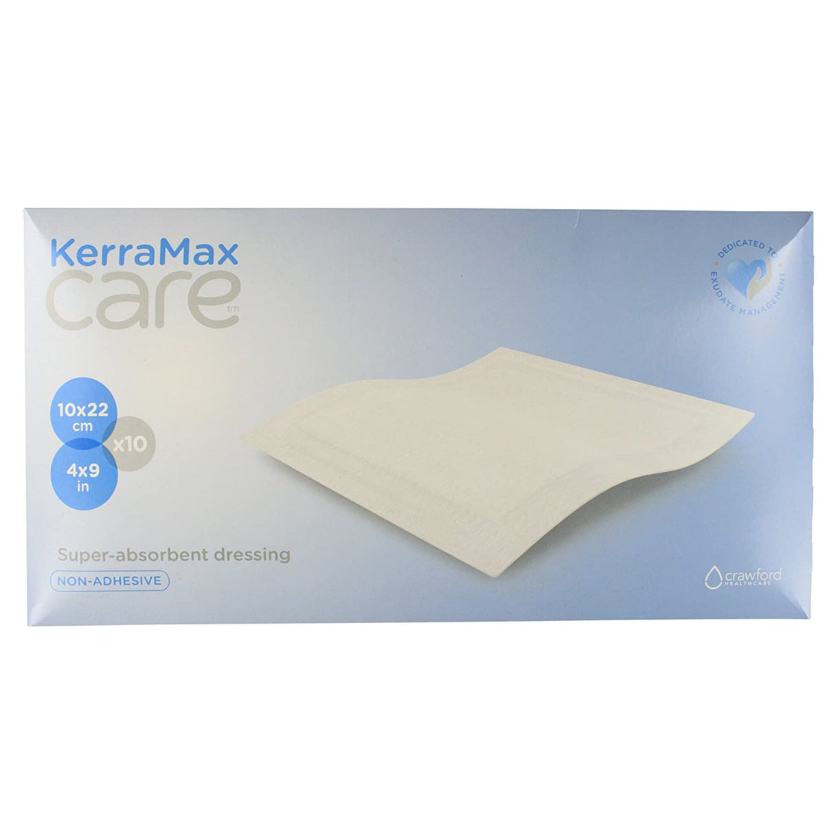 KerraMax Care Super Absorbent Dressing, Rectangle — 4" x 9"