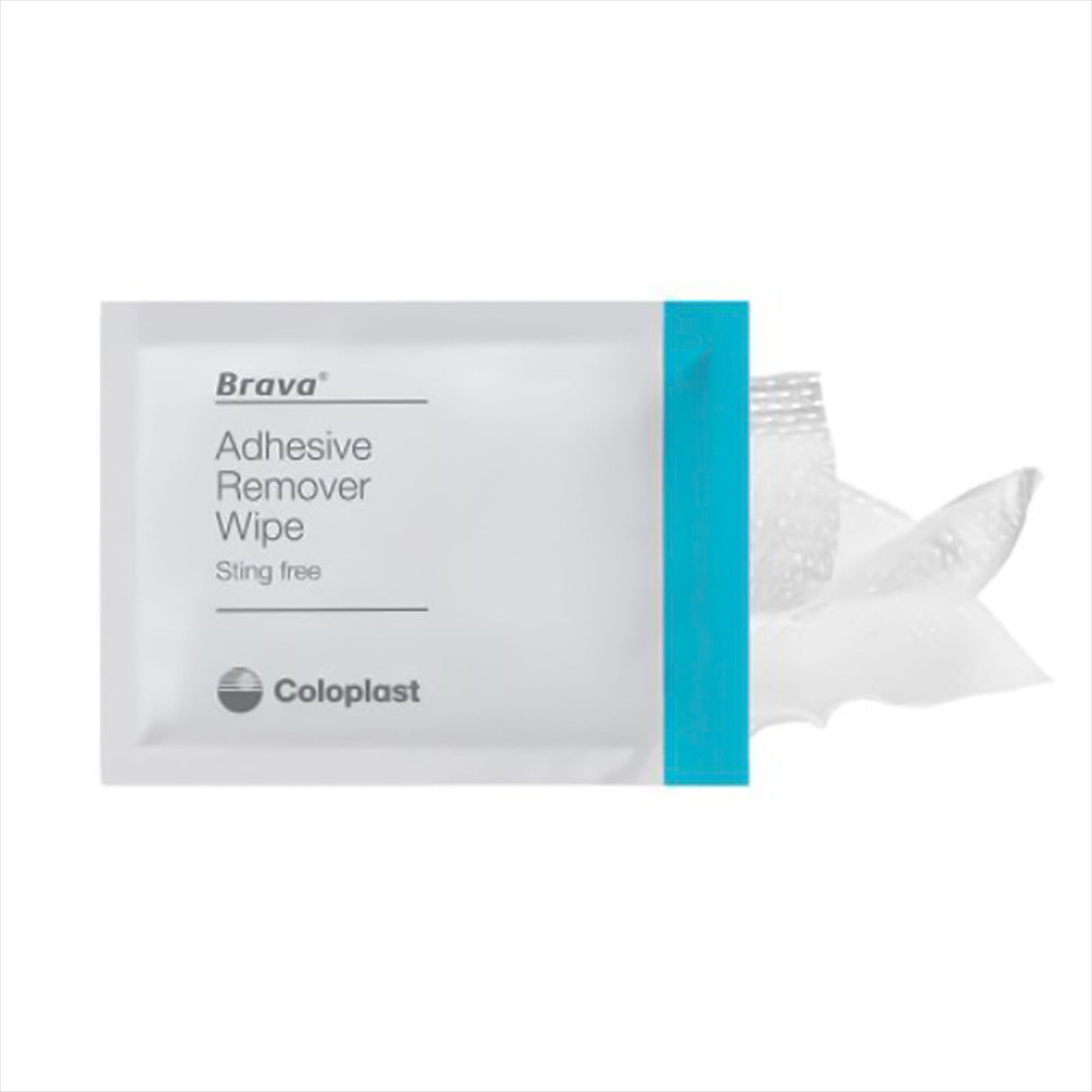 Coloplast Brava Adhesive Remover Wipes, Alcohol-Free, No-Sting Formula, 6 x 4.5 Inch