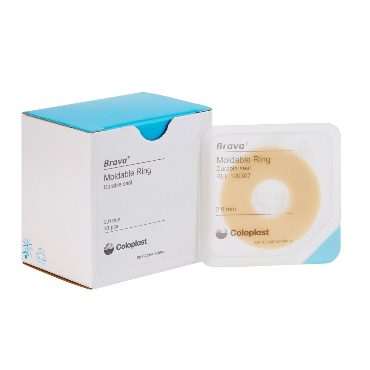 Coloplast Brava Moldable Ostomy Ring 2-mm Thick, 2-inch Diameter, Moldable, Alcohol-Free