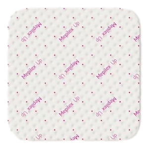 Molnlycke Mepilex Up Foam Dressing, Silicone Adhesive, Square, Sterile — 4" x 4"
