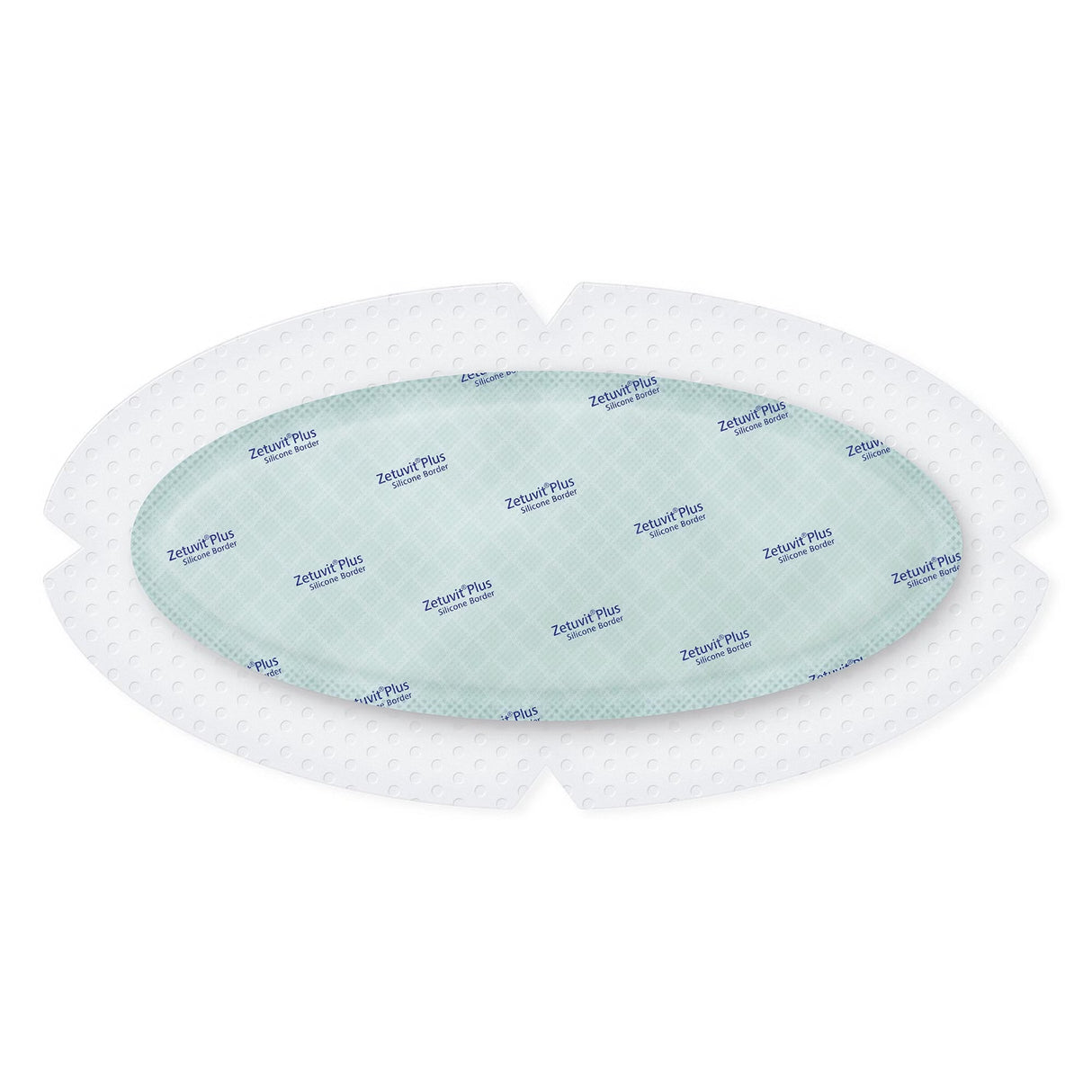 Hartmann Zetuvit Plus Silicone Border Dressing, Oval, Super Absorbent — 4.7" x 9"