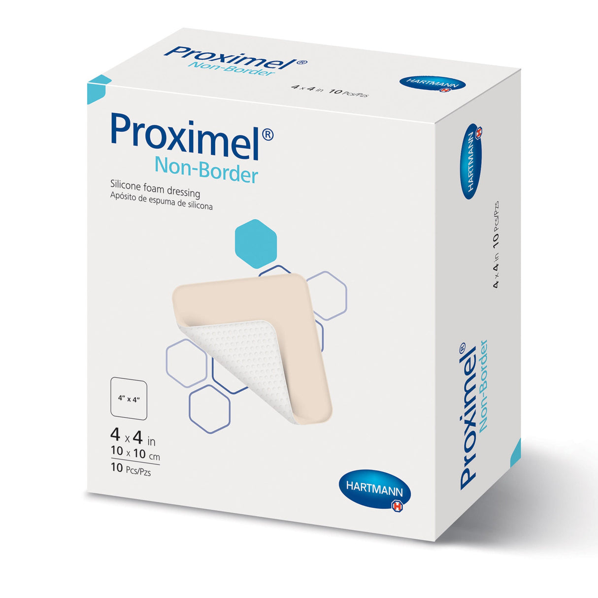 Hartmann Proximel Non-Border Foam Dressing, Waterproof, Silicone Face, Sterile - 15713100 - LL Medico
