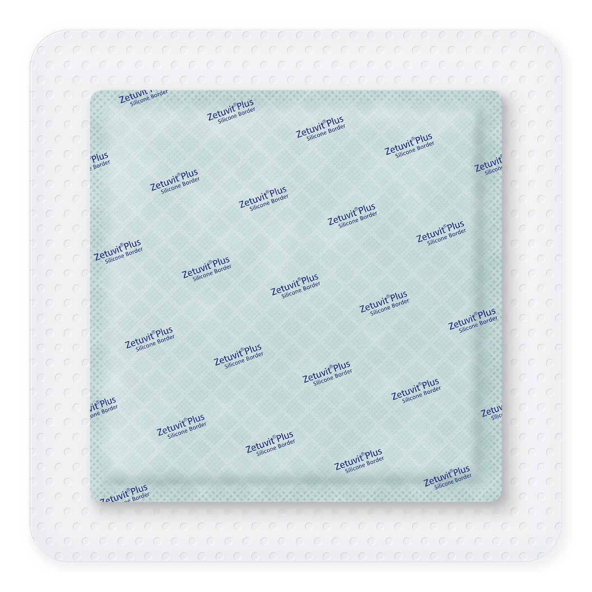 Hartmann Zetuvit Plus Silicone Border Super Absorbent Dressing, Square, Bordered — 7" x 7"