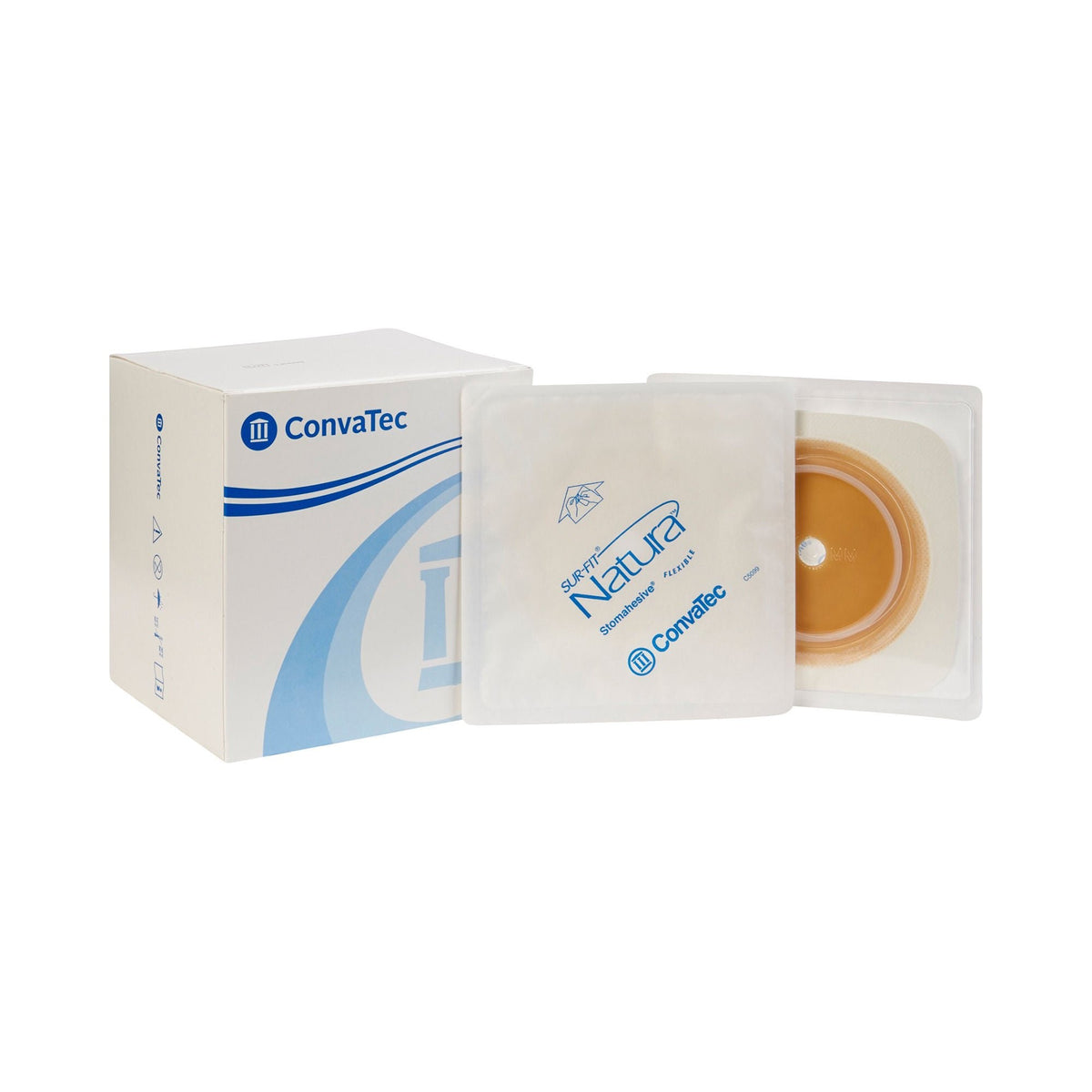 ConvaTec Sur-Fit Natura Two-Piece Skin Barrier, Flat, Cut-to-Fit, 70 mm Flange