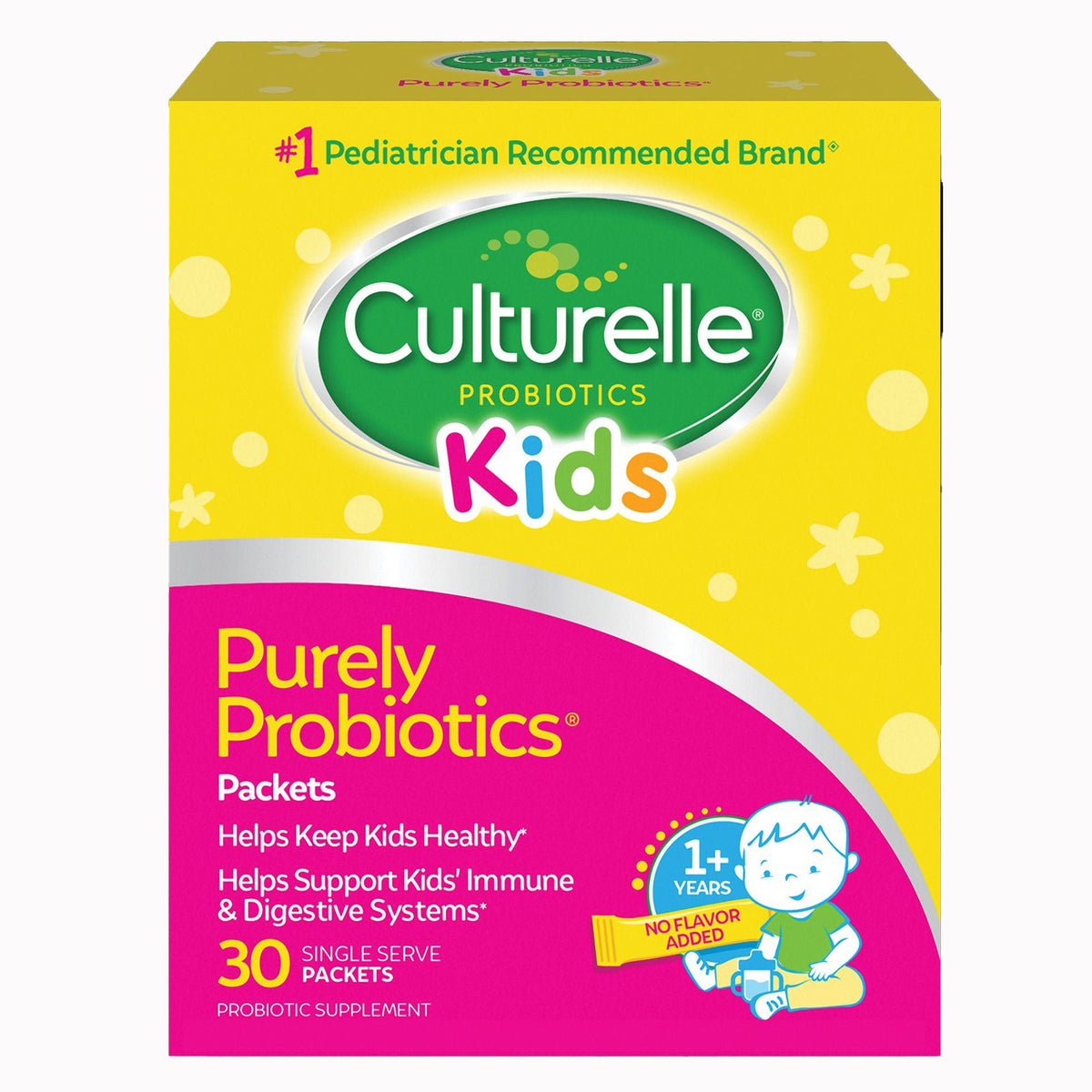 Culturelle Kids Probiotic + Fiber Packets, Dietary Supplement, Ages 1+ - 30 count - LL Medico