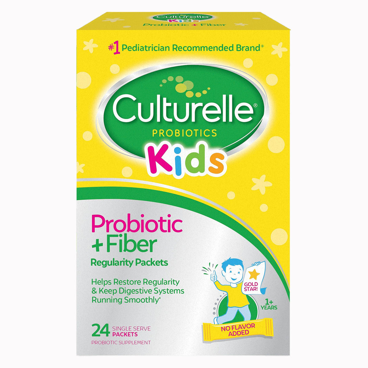 Culturelle Kids Probiotic + Fiber Packets, Dietary Supplement, Ages 1+ - 24 count - LL Medico