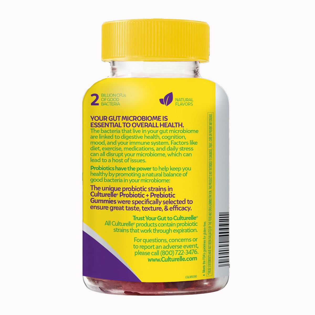 Culturelle Probiotic + Prebiotic Gummies, Mixed Berry - 1268962 - LL Medico