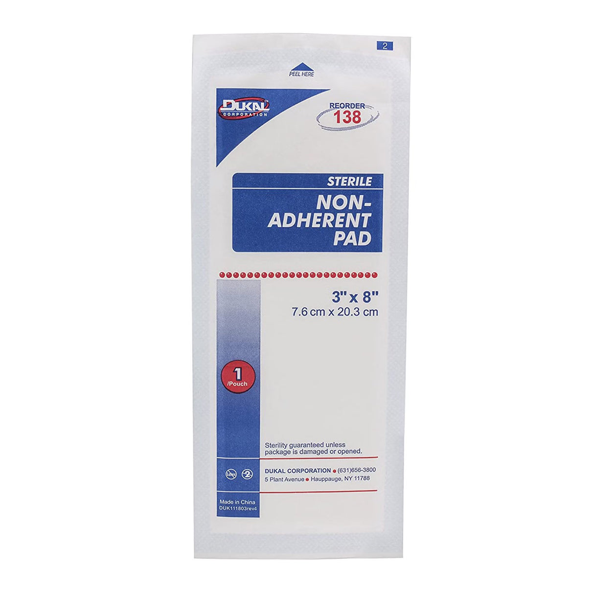 Dukal Nonadherent Dressing, 3 x 8 Inch