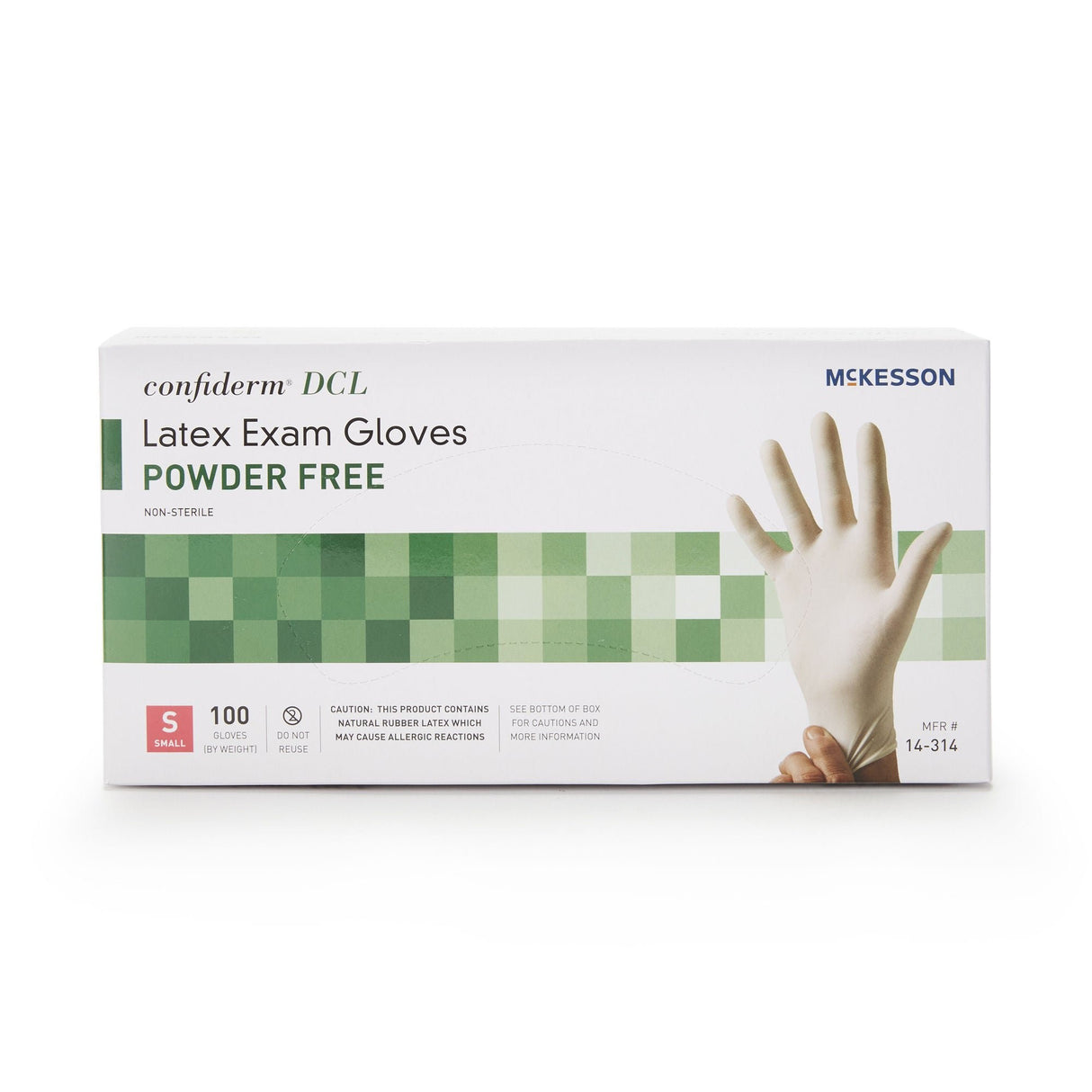 McKesson Confiderm DCL Latex Exam Gloves, Powder Free, Non-Sterile - 14-314 - LL Medico
