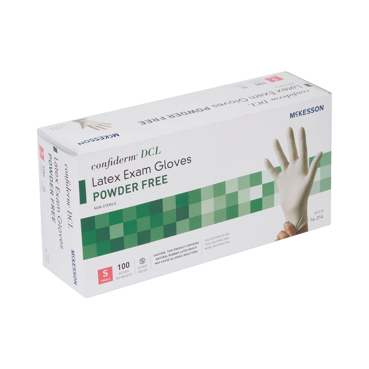 McKesson Confiderm DCL Latex Exam Gloves, Powder Free, Non-Sterile - 14-314 - LL Medico