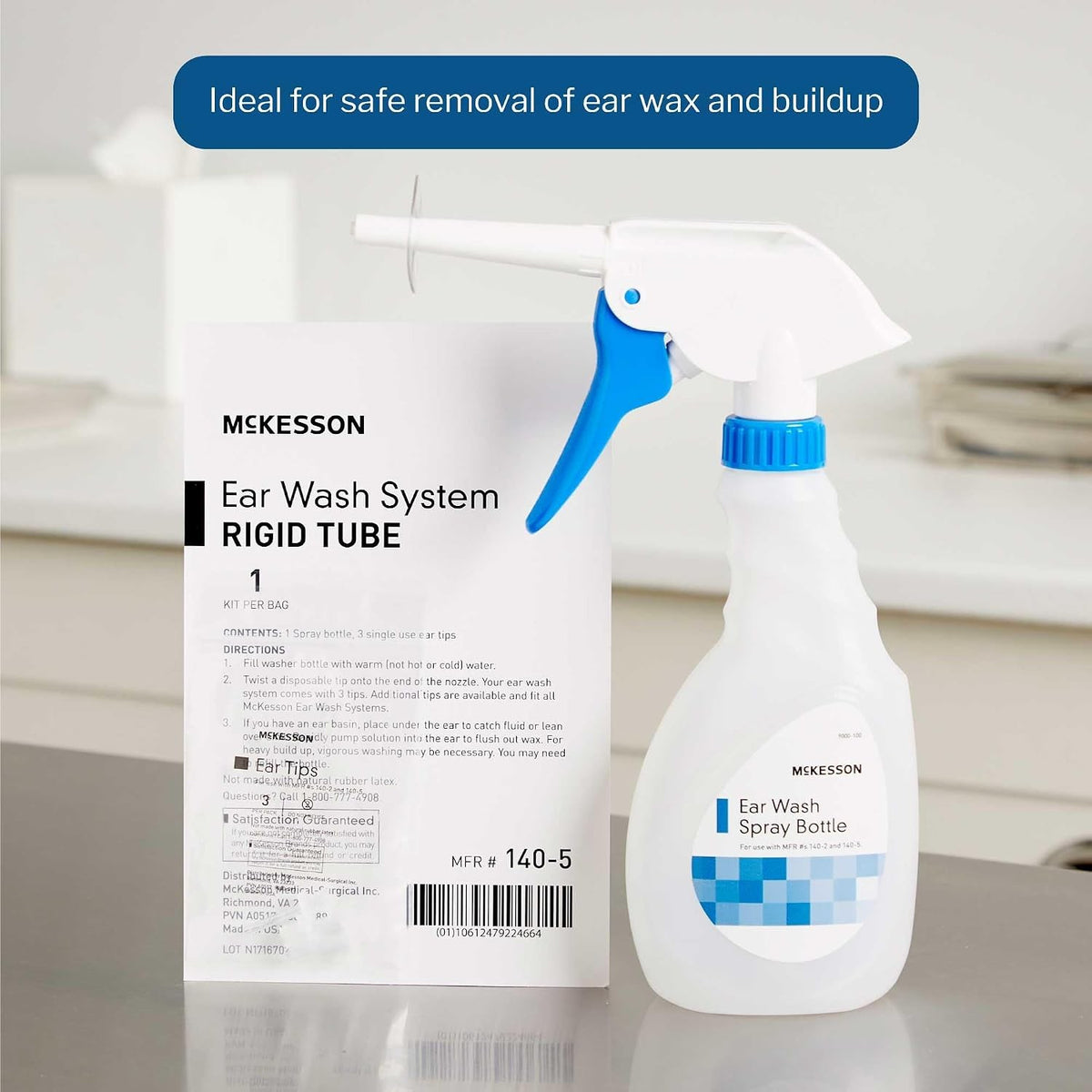 McKesson Ear Wash System Rigid Tube, Spray Bottle and Ear Tips