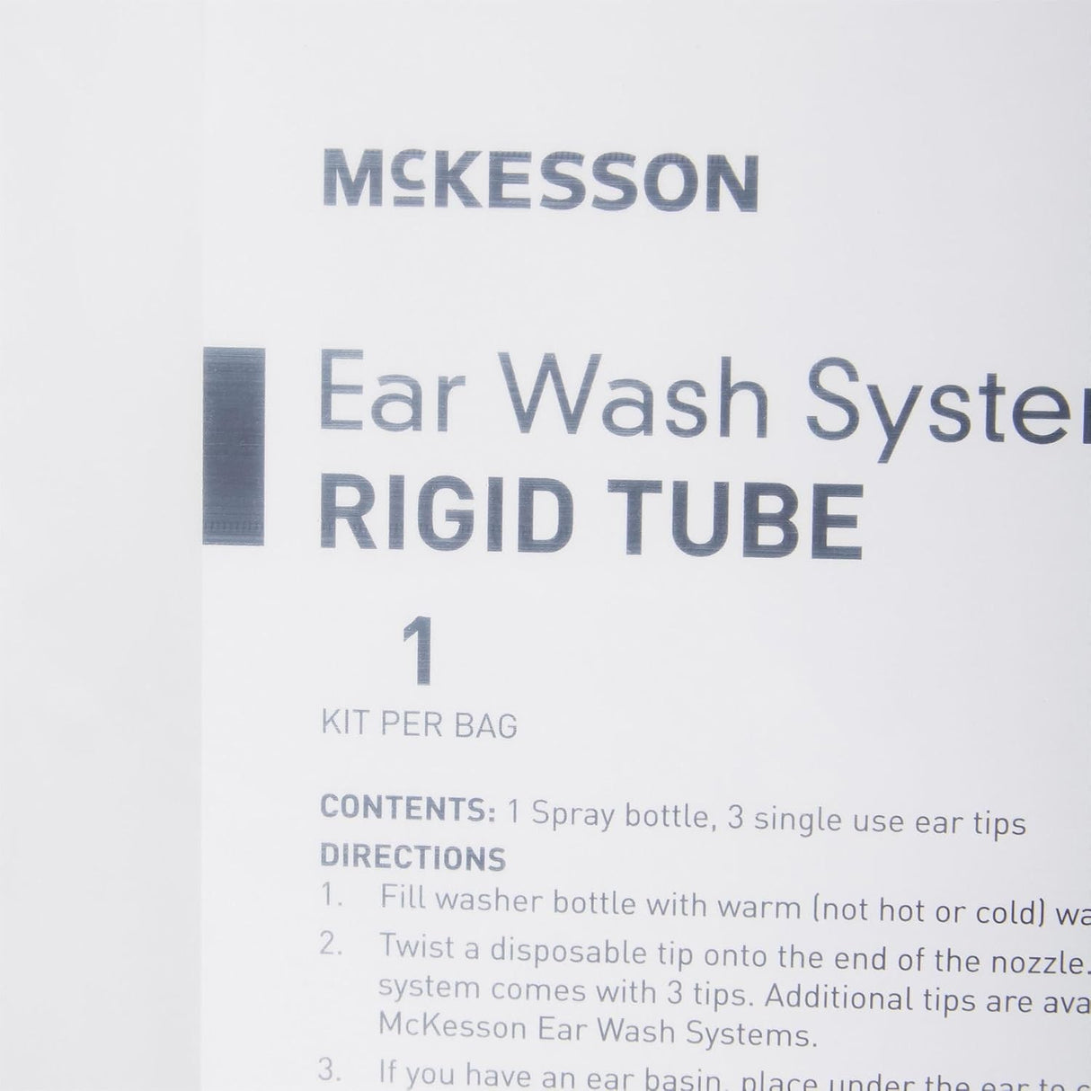McKesson Ear Wash System Rigid Tube, Spray Bottle and Ear Tips