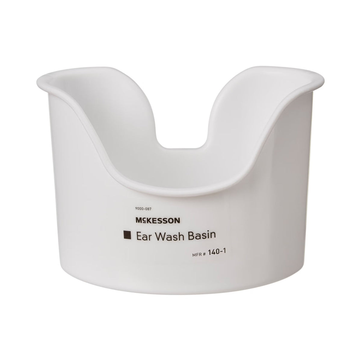 McKesson Ear Basin, Kidney, Reusable, White, Non-Sterile - 1401 - LL Medico