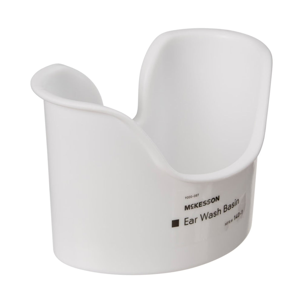 McKesson Ear Basin, Kidney, Reusable, White, Non-Sterile - 1401 - LL Medico
