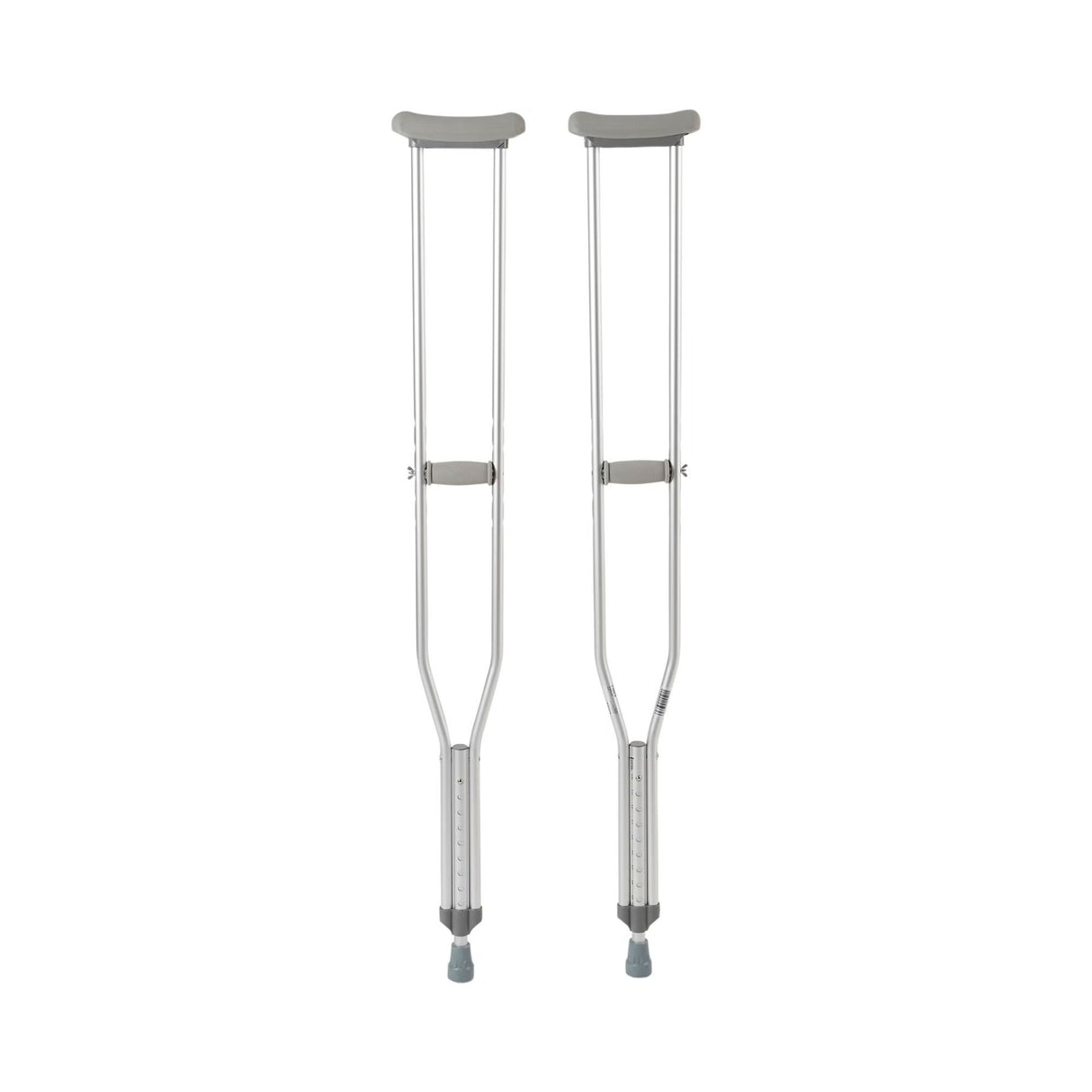 Underarm Crutches McKesson Tall Adult 5 Foot 10 Inch to 6 Foot 6 Inch User Height Aluminum Frame 350 Lbs. Weight Capacity