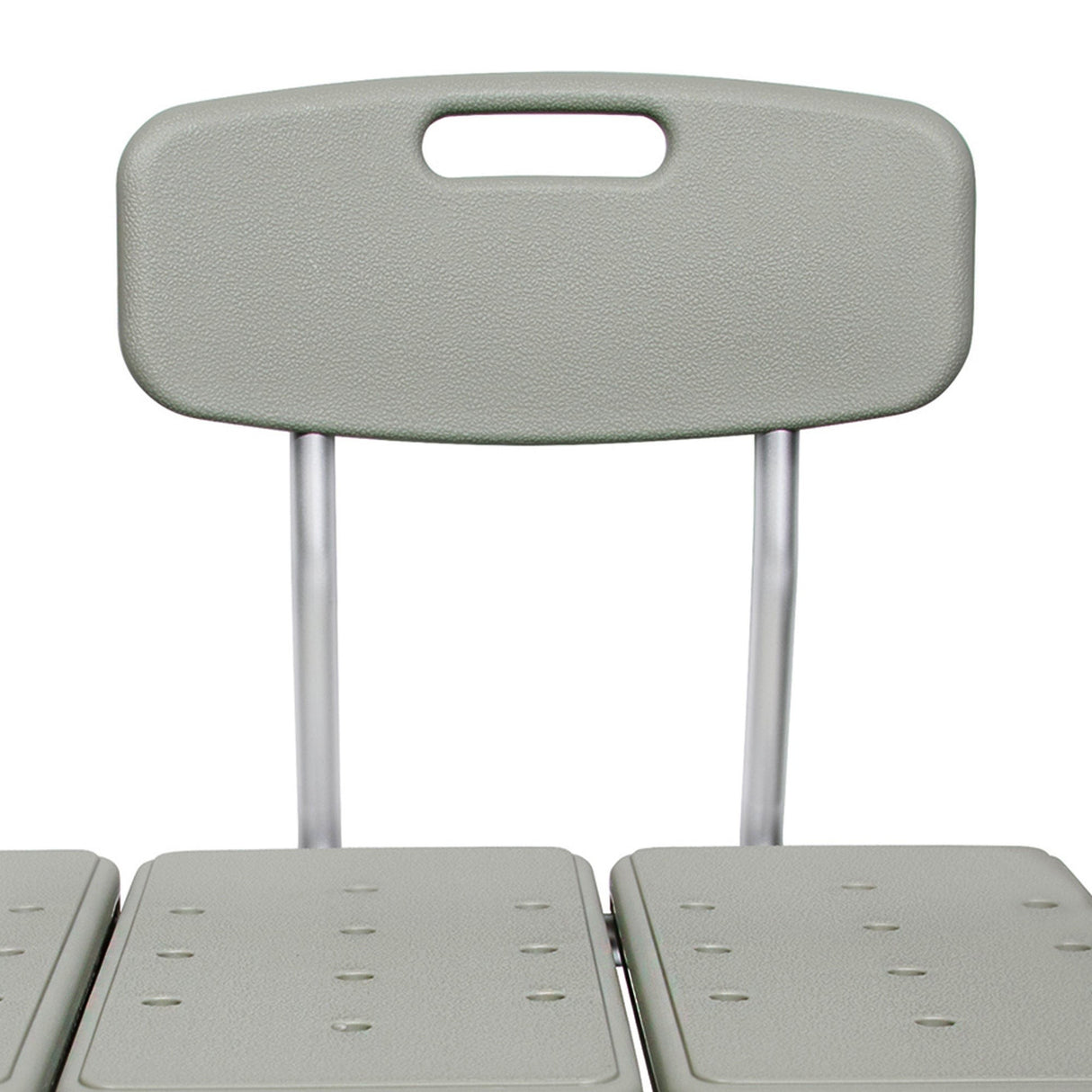 McKesson Knocked Down Bath Transfer Bench Removable Arm Rail 17-1/2 to 22-1/2 Inch Seat Height 400 Lbs. Weight Capacity