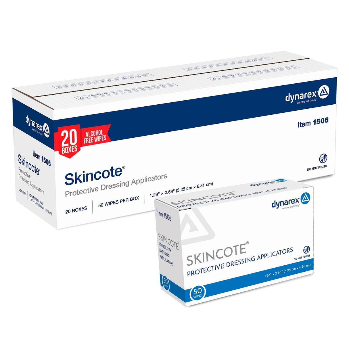 Dynarex Skincote Protective Dressing Applicators, 1.28" x 2.68", Box of 50