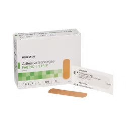 Dukal Stat Strip Sheer Adhesive Bandages, Sterile, 1" x 3" - 15205 - LL Medico