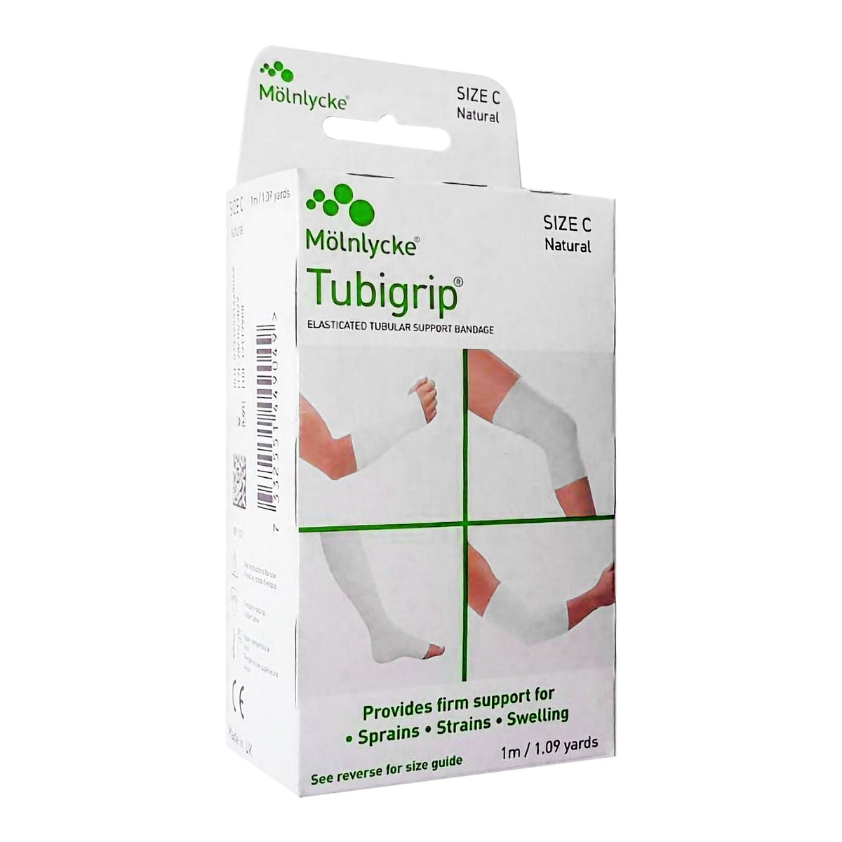 Tubigrip Pull On Elastic Tubular Support Bandage, Size C, 2.75" x 1 Yard, Natural, Non-Sterile - 1521-Single - LL Medico