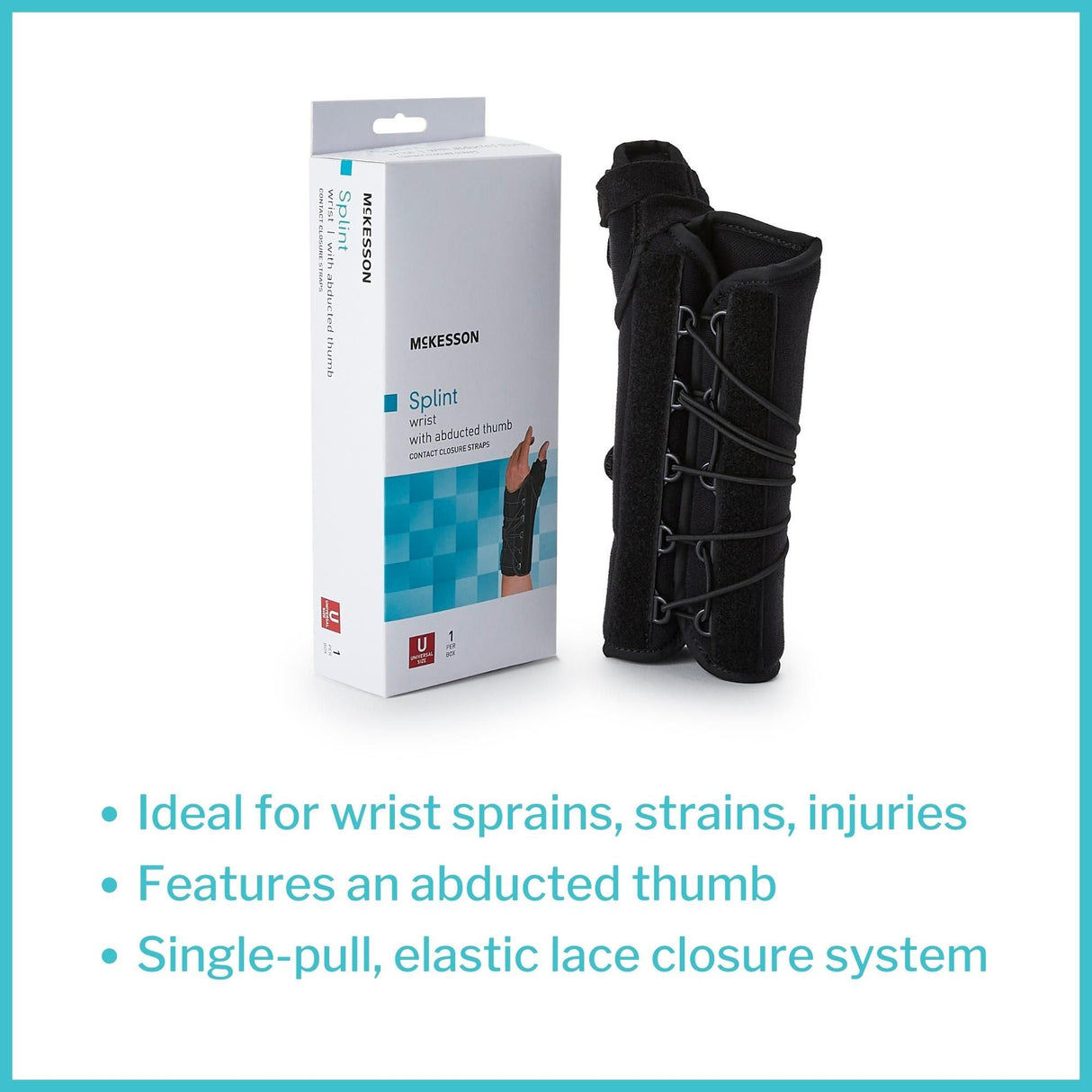 McKesson Wrist Brace with Thumb Spica, Right Hand