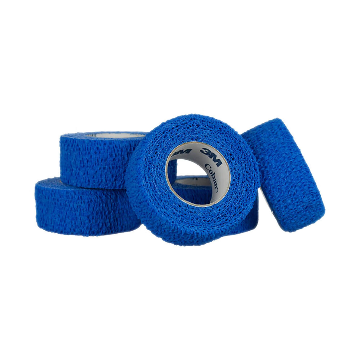 3M Coban Self-Adherent Cohesive Bandage, Blue, Nonwoven Elastic, Latex, Nonsterile, Standard Compression - LL Medico