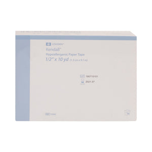 Cardinal Health Kendall Hypoallergenic Paper Medical Tape, 1/2 Inch x 10 Yard, White