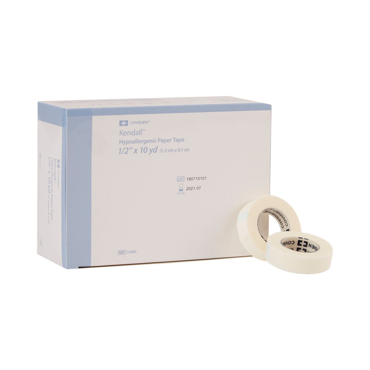 Cardinal Health Kendall Hypoallergenic Paper Medical Tape, 1/2 Inch x 10 Yard, White