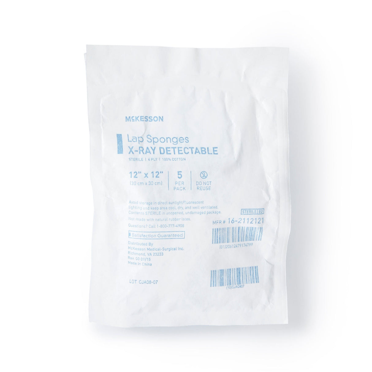 McKesson Laparotomy Sponge, 12 x 12 Inch