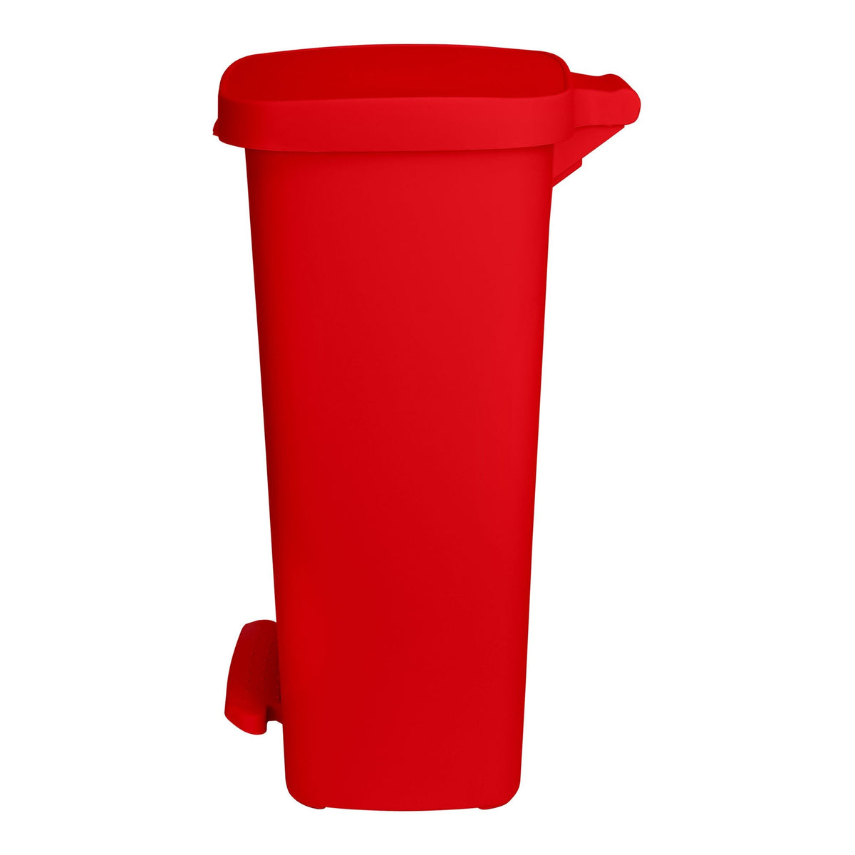 McKesson Waste Can with Step-On Pedal, 13 gal, Red, Plastic, 14.76 x 15.16 x 26.57" - 16-25267 - LL Medico