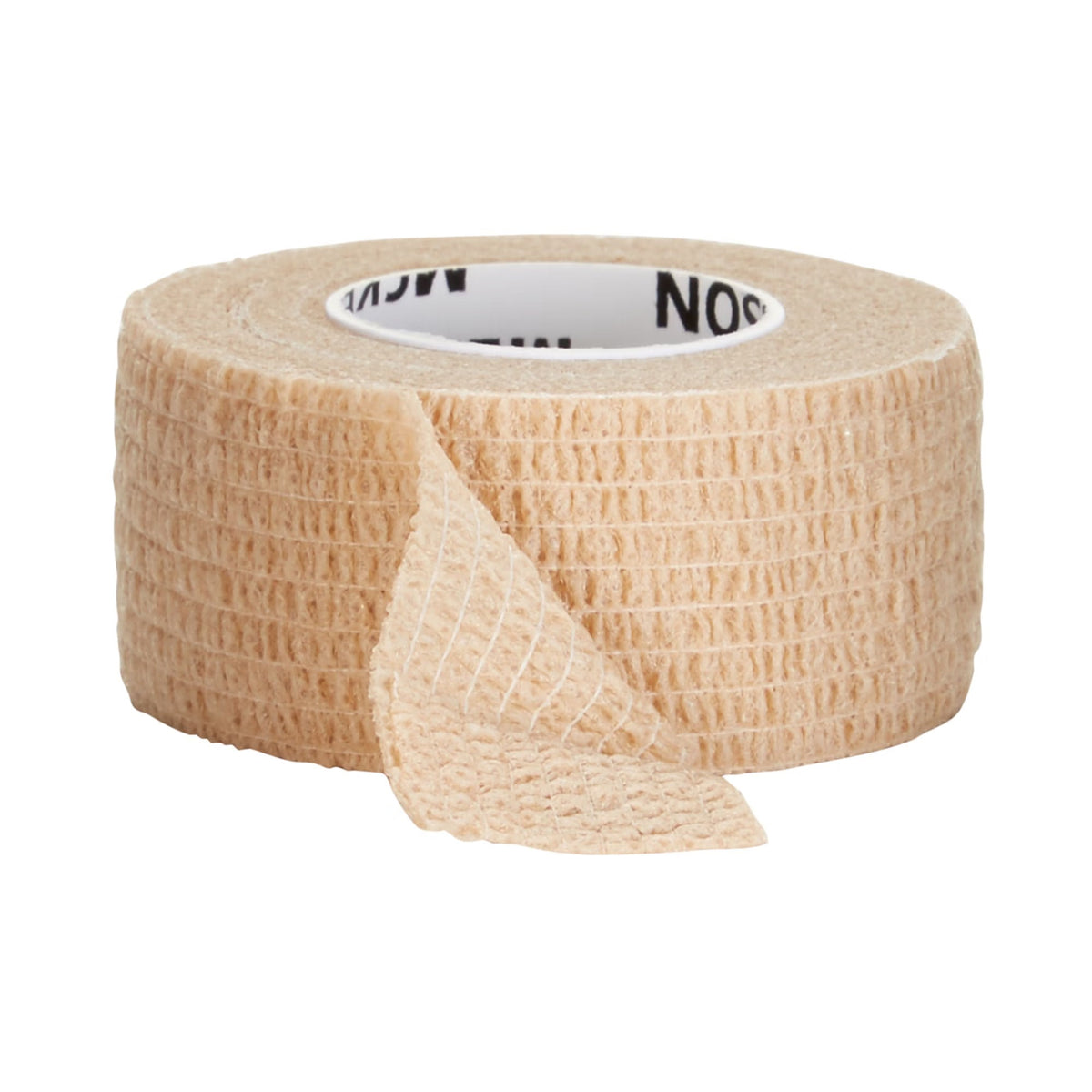 McKesson Cohesive Bandage, Self-Adherent Closure, Tan, Elastic, Non-Sterile, Standard Compression, Contains Latex, 5 Yard Length - LL Medico