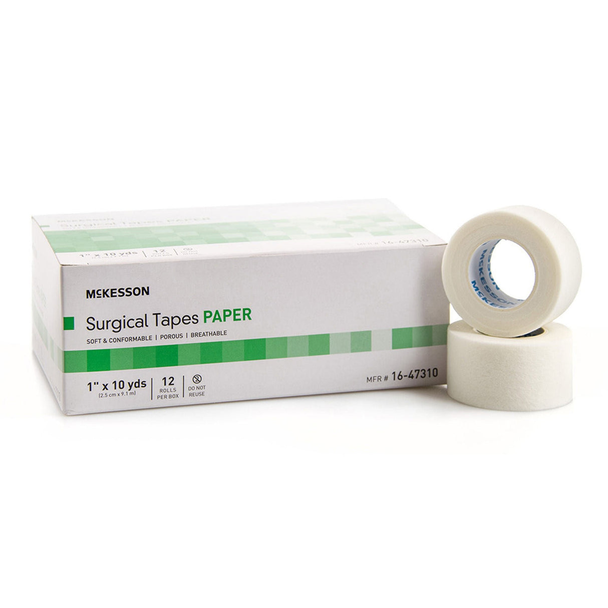 McKesson Surgical Tape Paper, Non-Sterile, 1" x 10 Yard - 16-47310 - LL Medico