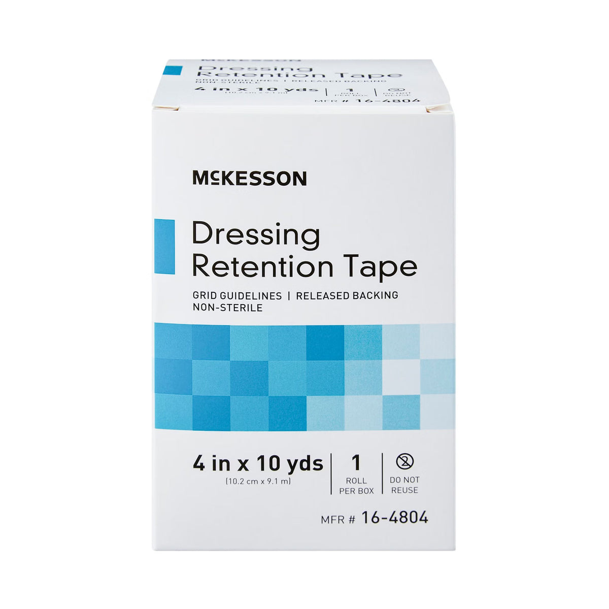 McKesson Dressing Retention Tape, Water Resistant with Liner, White, Nonwoven / Printed Release Paper, NonSterile - LL Medico